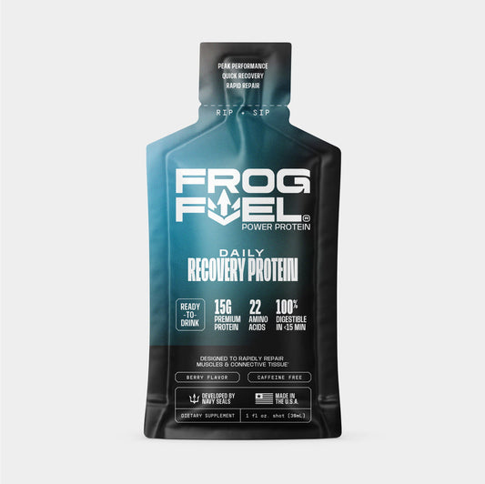 Frog Fuel Power Protein Collagen Protein Shot for Muscle Recovery  1 Fl Oz (Pack of 24)